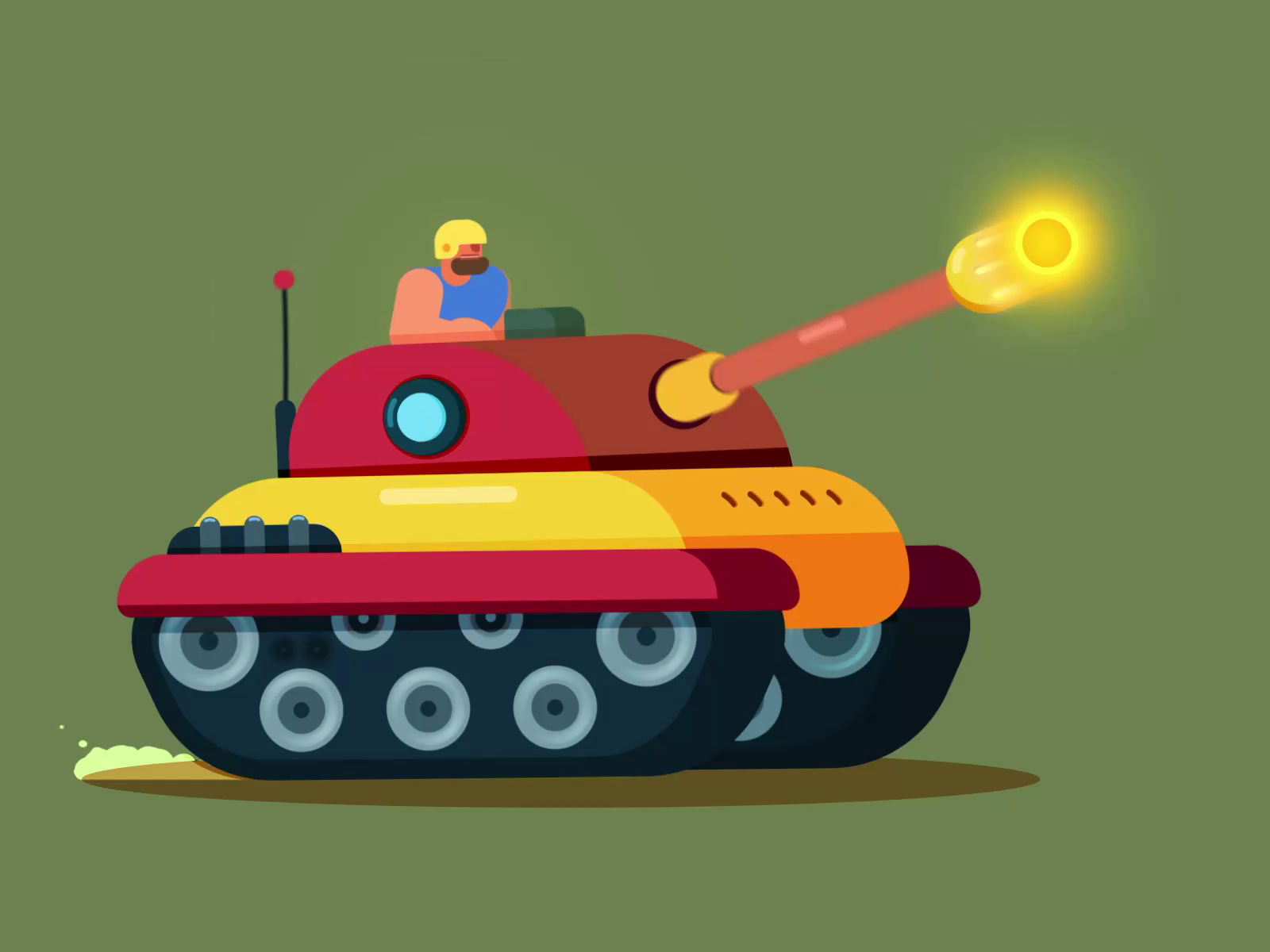 Battle Tank Animation by Purple Pie Studios on Dribbble