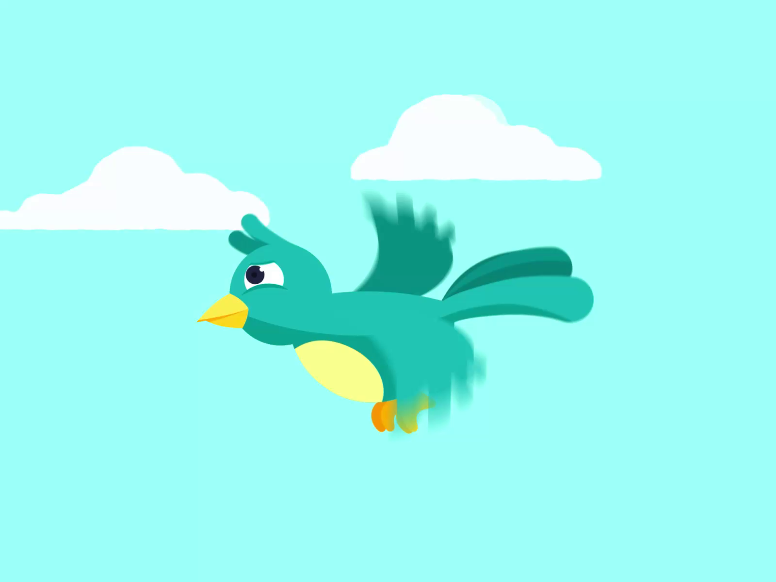 cartoon bird flying png