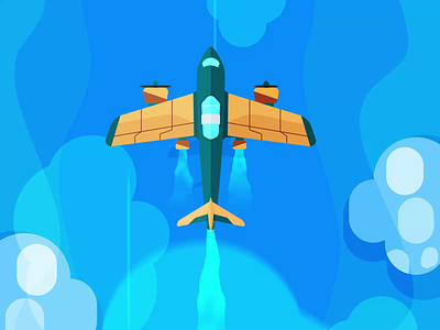 Aeroplane Animation animated gif animation animation 2d animation after effects graphic design motion graphics plane plane animation
