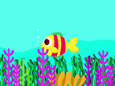 Fish Animation animated gif animation animation after effects character animation motion design motiongraphics