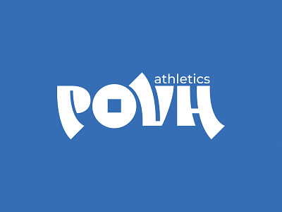Logo for Povhathletics branding des design graphic design identity illustrator lettering logo vector