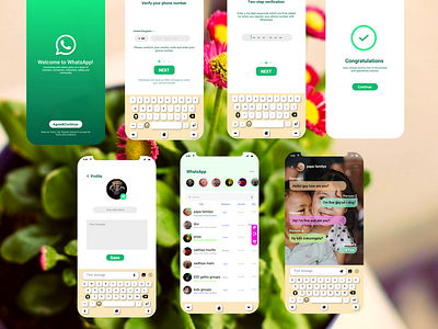 watsapp redesign app branding design layoutdesign recreation social app typography ui ux website