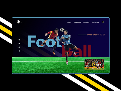 Football website concept