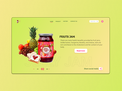Fruit Jam  website concept