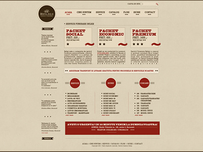 design homepage business design red