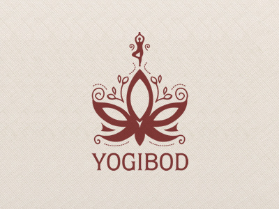 Yogibod body flower leaves lily peace pose yoga