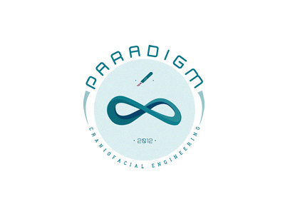 Paradigm blue engineering infinity logo scalpel surgery