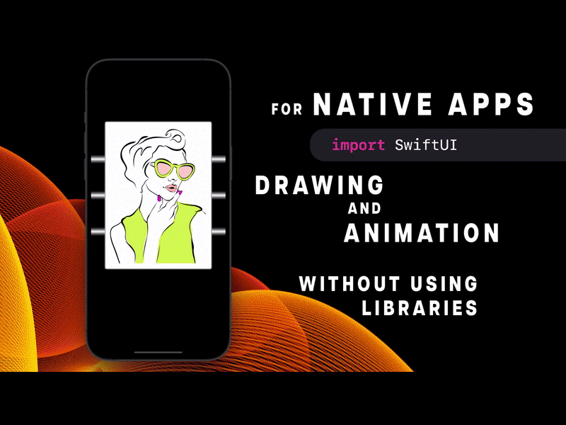 Drawing and animation for native iOS apps in SwiftUI. 3d animated animated ui animation app app icon apps branding design graphic design icon ios ios16 iphone logo mobile motion graphics ui uiux ux