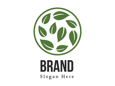 Tea Brand Logo circle logo design icon illustration illustrator logo minimal recycle recycled paper vector
