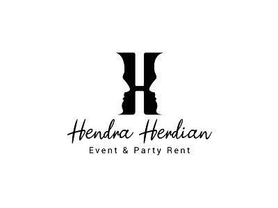 Initial H for Hendra Hardian logo design