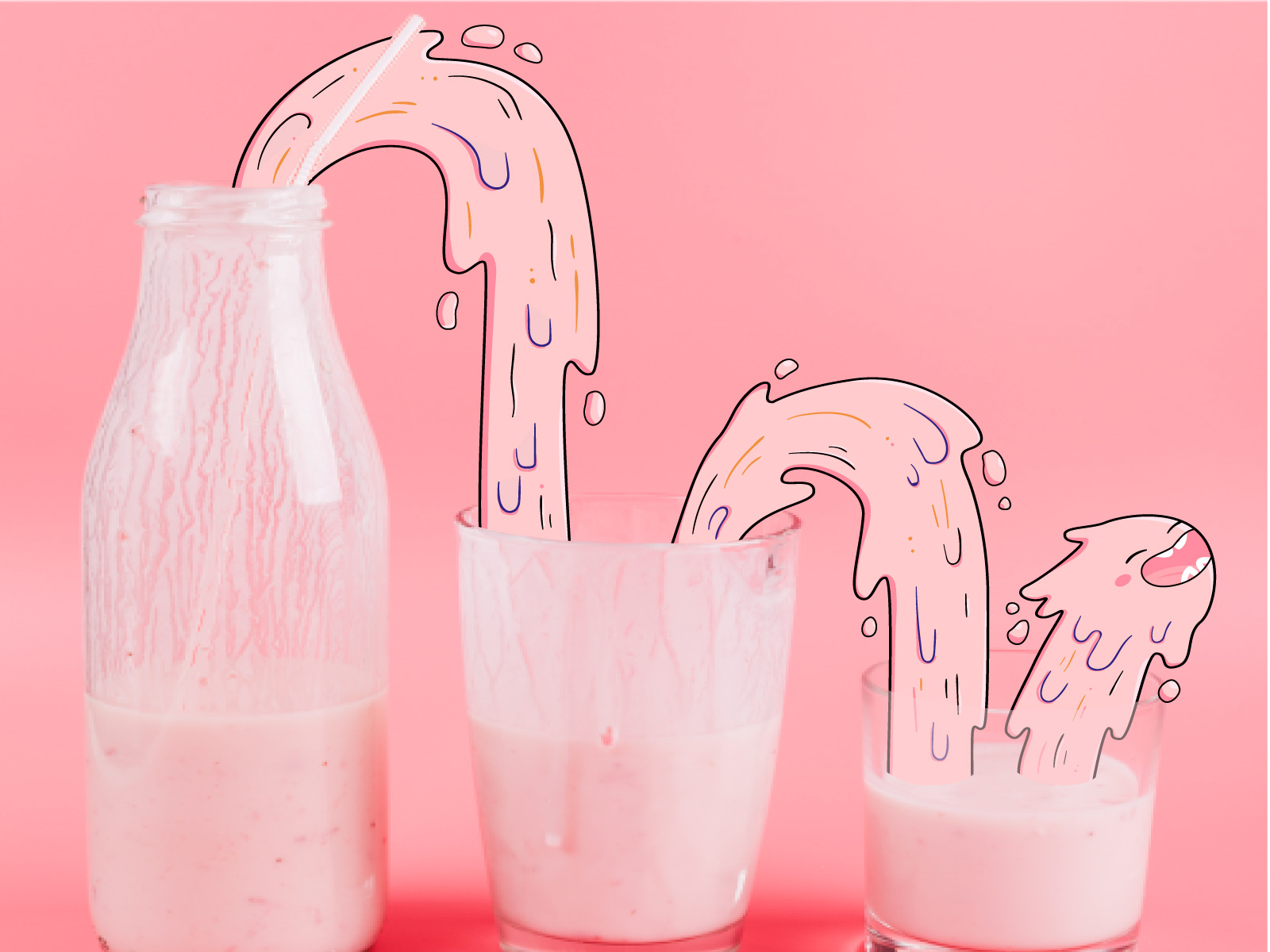 for-the-joy-and-energy-of-drinking-milkshakes-by-grace-awaka-on-dribbble