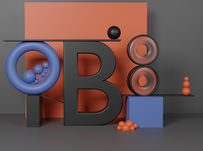 Abstract Scene 3d blender blender3d