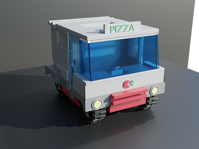 Pizza car 3d blender blender3d graphicdesign illustration