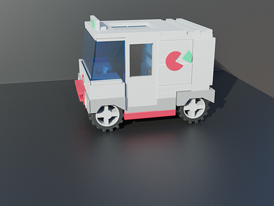 Pizza car 3d blender blender3d design illustration