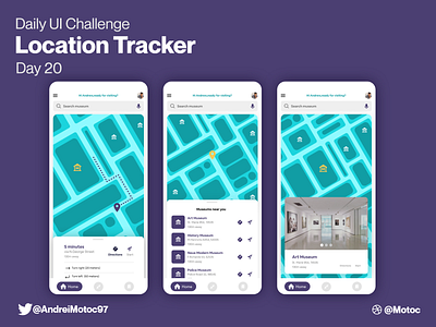 Daily UI #20 Location Tracker