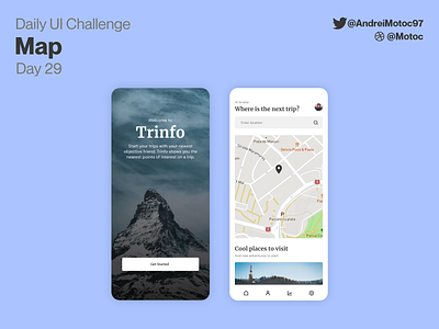 Daily UI #29 Map app dailyui design figma location map mobile travel app traveling ui ui design ux uxdesign uxui visit