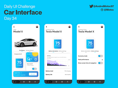 Daily UI #34 Car interface