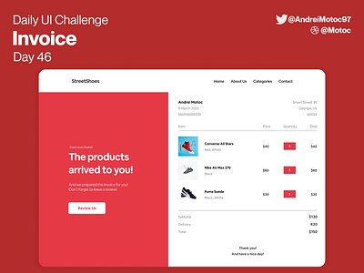 Daily UI #46 Invoice