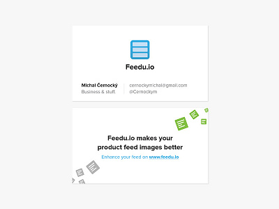 Feedu.io Business Cards Design design