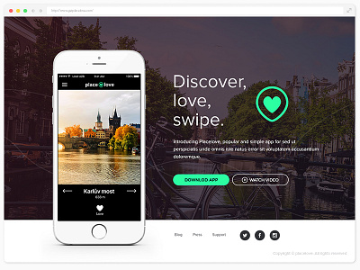 Placelove (landing page)