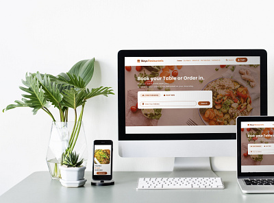 A Restaurant Company Landing Page Design. design landingpage ui ux web ui