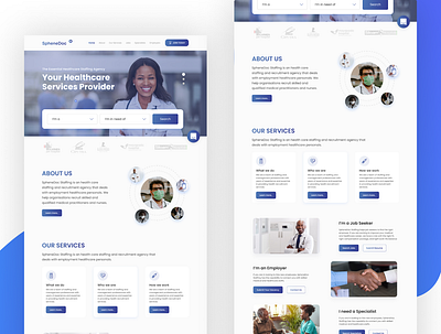 Healthcare Consulting Firm Landing Page Design agency design doctor health landing page landingpage ui ux web ui