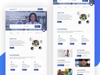 Healthcare Consulting Firm Landing Page Design