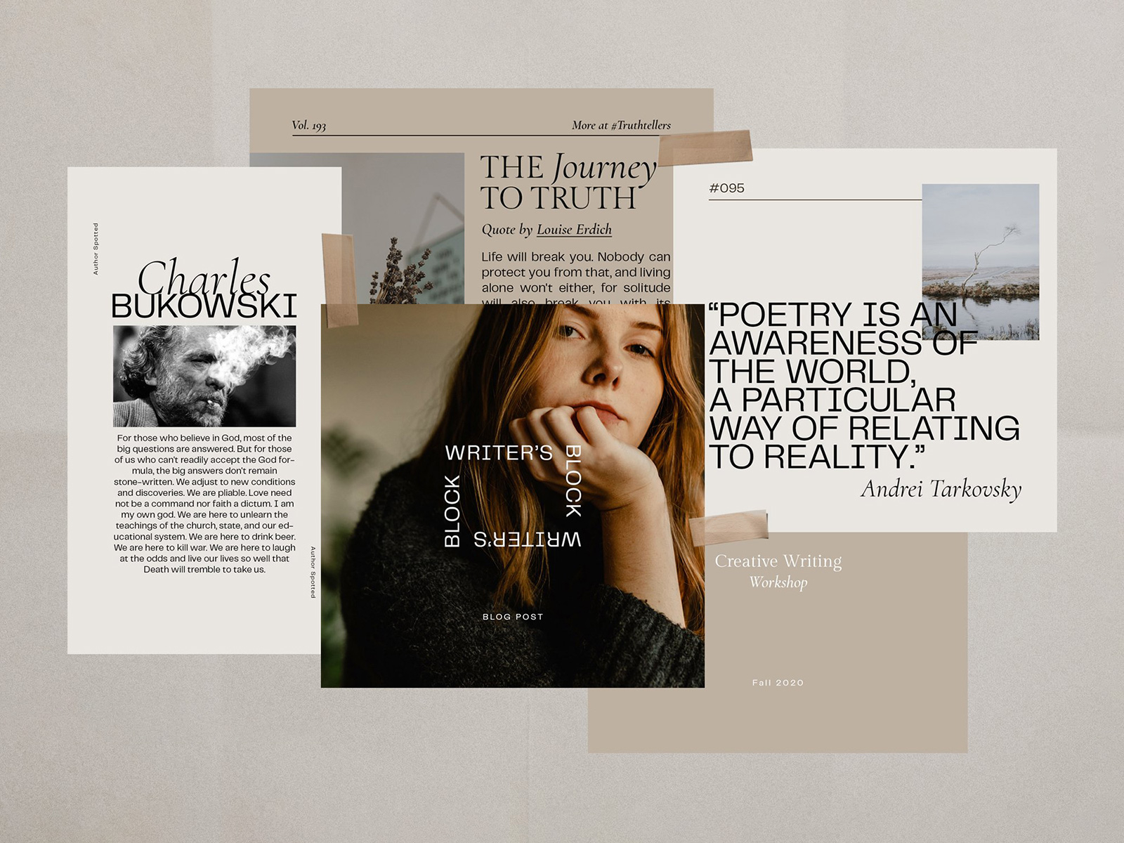 Canva templates Poets Writers Instagram Templates Vol.3 30 CANVA Instagram templates Social Media Templates for Writers and Authors