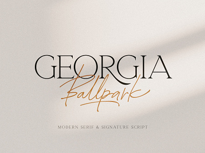 Georgia Ballpark Font Duo download duo elegant fashion font handwritten modern pixelbuddha script serif signature typeface wedding