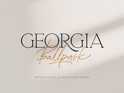 Georgia Ballpark Font Duo