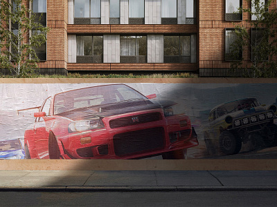 Street Poster Mockups ad art mockup outdoor photoshop poster presentation psd showcase street wall