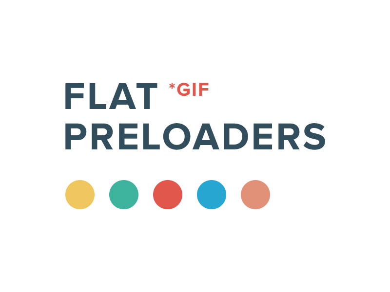Freebie: flat preloaders animation flat freebie gif pixelbuddha preloader preloaders