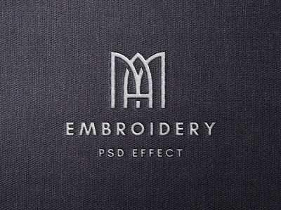 Stitching Embroidery Mockup branding cloth download effect embroidery fabric logo mockup pixelbuddha presentation psd showcase stitching template text