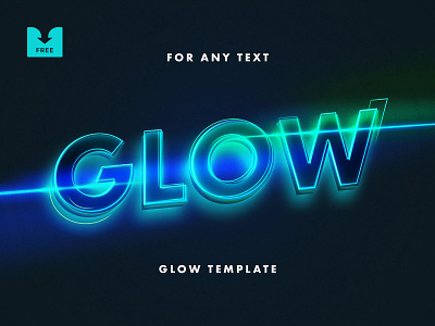Freebie: Neon Lettering Text Effect cinema download effect free freebie glow movie neon poster psd sci fi template text typeface