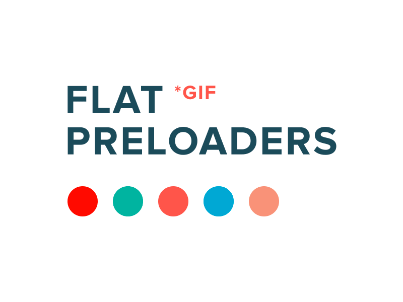 Freebie: flat preloaders 2 animation freebie gif pixelbuddha preloader preloaders