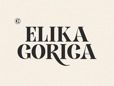 Elika Gorica Display Font