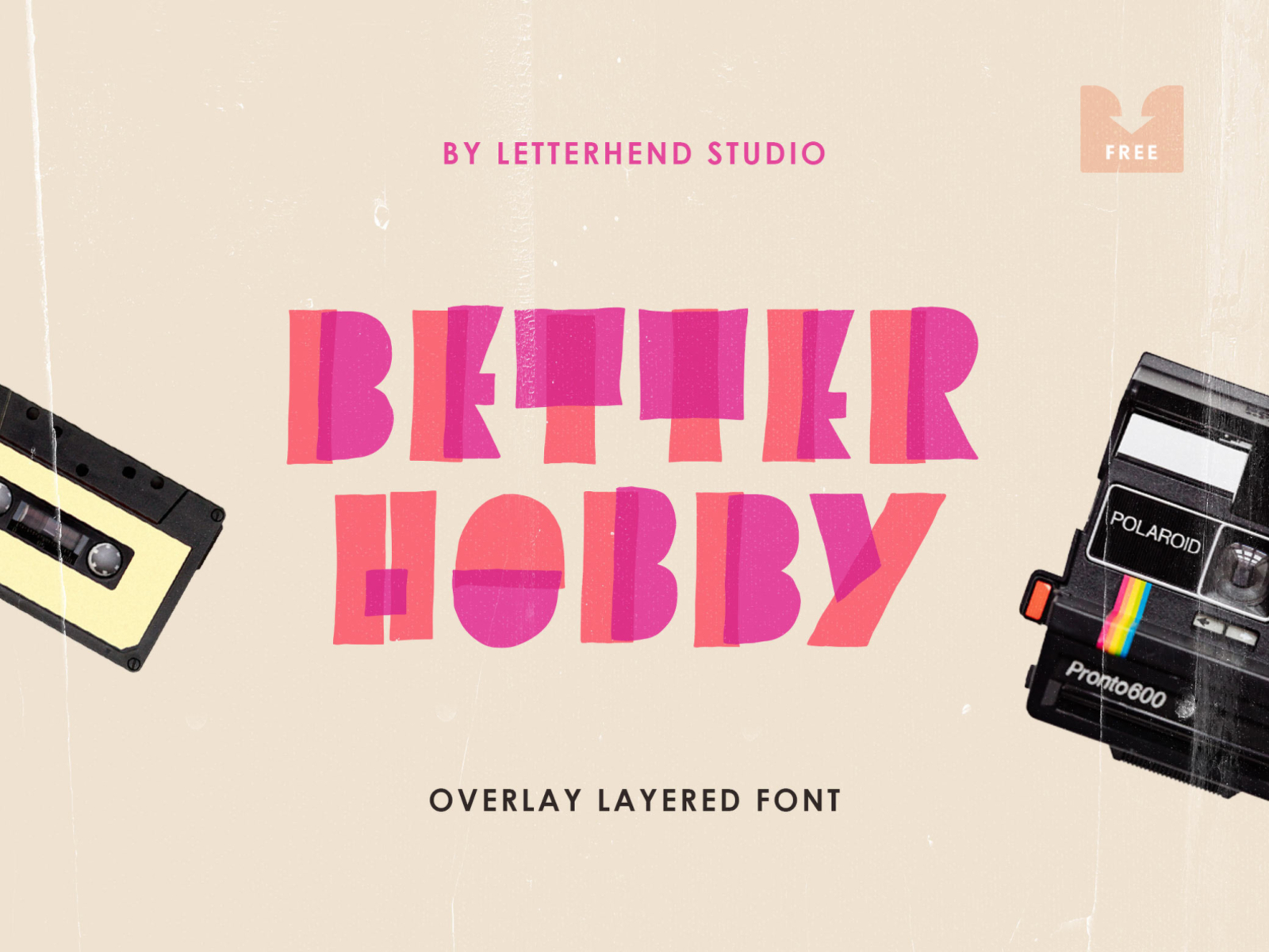 Freebie: Better Hobby Display Font bold cartoon download font free freebie fun happy kids pixelbuddha playful typeface
