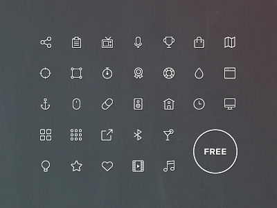 Buddha Line Icons Complete free freebie icon icons line pixelbuddha set vector