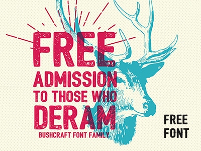 Freebie: Bushcraft Font Family font fonts free freebie otf pixelbuddha