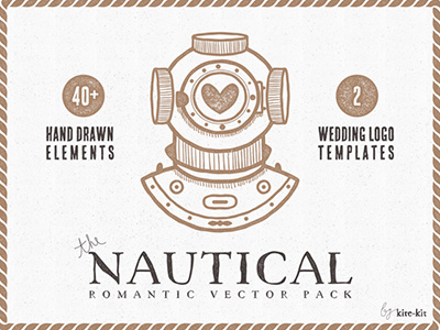 Freebie: Nautical Vector Pack Free freebie pixelbuddha hand drawn vector elements pack