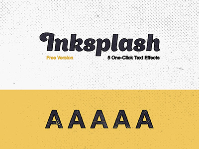 Freebie: Inksplash Free Text Effects effects free freebie pixelbuddha text effects