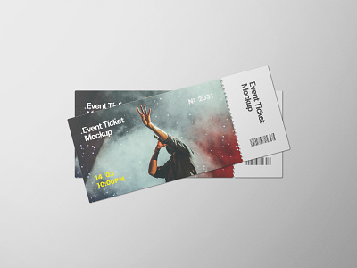 Event Tickets Mockup Set identity