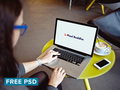 Freebie: Macbook Photo Mock-up device free freebie mock up mockup notebook photo pixelbuddha template