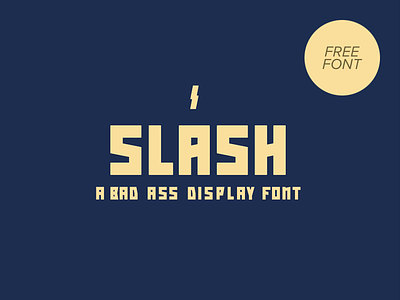 Freebie: Slash Font font free freebie pixelbuddha slash