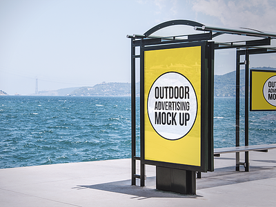 Freebie: 2 Outdoor Advertising Mock-Ups free freebie mock up mock ups mockup mockups outdoor pixelbuddha