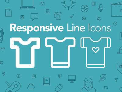 Freebie: 100 Responsive Line Icons free freebie icon icons line pixelbuddha set vector