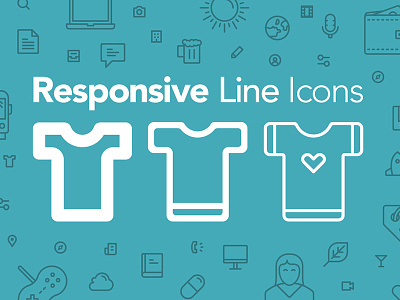Freebie: 100 Responsive Line Icons