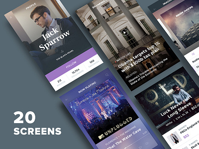 Freebie: Ghost Ship Mobile UI Kit Free