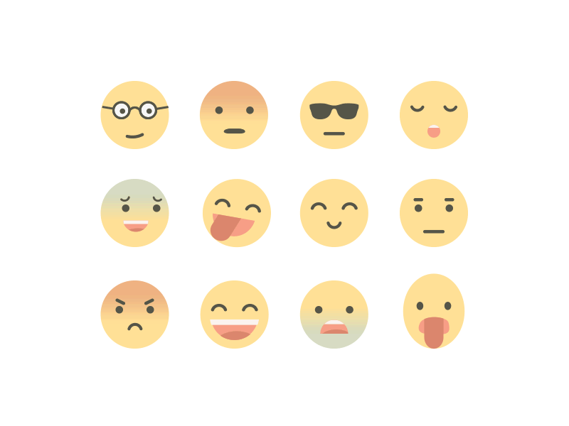Reinventing Emoji after effects animation character emoji faces flat pixelbuddha smile smiles stickers