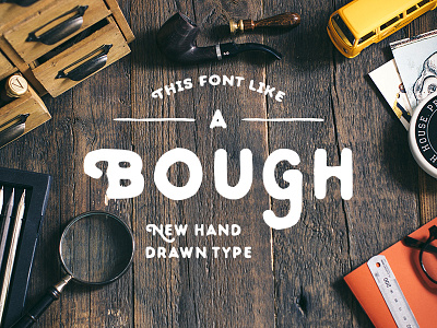 Bough Typeface download font fonts pixelbuddha vintage
